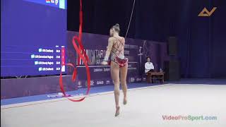 Salos Anastasiia (BLR) ribbon- 31,6 - Grand Prix Uzbekistan