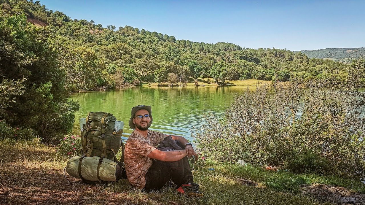 Solo Bushcraft, Camping in The Tazekka National Park, Taza, Morocco منتزه تازݣة باب الوطى تاهلة تازة
