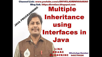 Multiple Inheritance in Java using Interface || Interface(Multiple Inheritance) in Java | Interface
