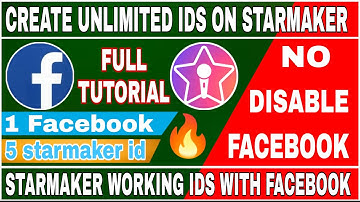 Create starmaker id without multi issue | how to make starmaker unlimited IDs with facebook