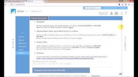 How to Value Stocks - Stockcalcs Free Valuation Reports