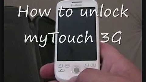 How to unlock HTC myTouch 3G - IMEI unlocking Code for myTouch 3G HTC mobile