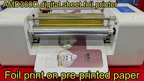 AMD360D digital foil printer for paper