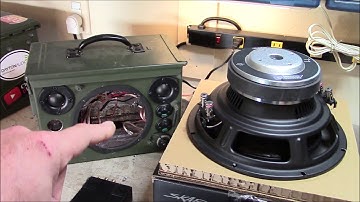 "King Jerry" - new 10" DVC subwoofer BT ammo can speaker design idea