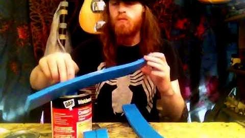 Dagorath short sword tutorial: Part 4, Dapping the blue foam