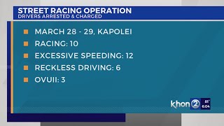 Multiple arrested for speeding up to 152 MPH in Kapolei ‘night run’