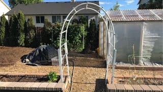 A few years back I produced a video in which I showed how I built this garden arch trellis. Lets see how it