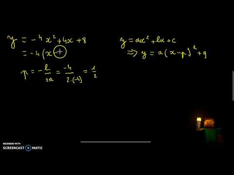 Video: Welke vorm heeft y ax2 bx c?