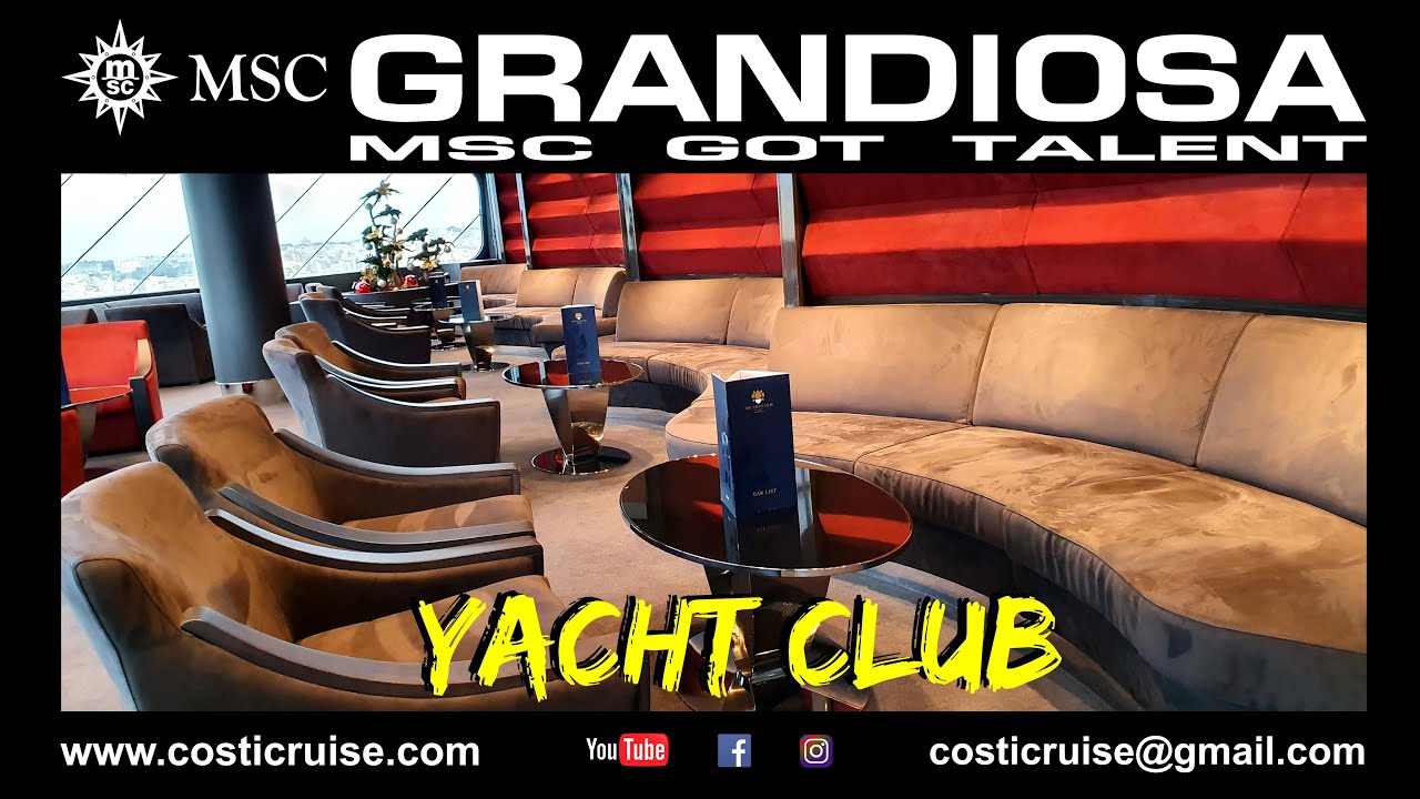 msc grandiosa yacht club video