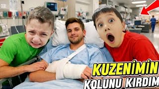 Kerem Muratin Kuzeni̇ Geldi̇ Yataktan Düştü Kolu Kirildi