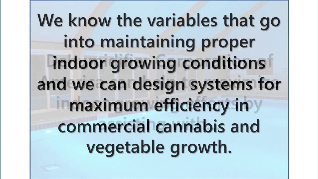 Indoor Grow Room Dehumidifiers