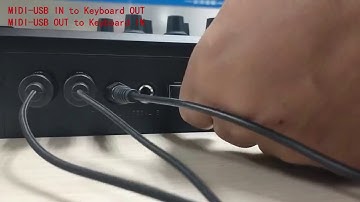 How to connect USB-MIDI Cable to Keyboard