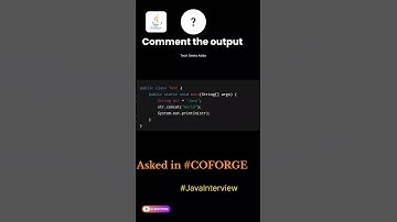 Comment the Output for Java String interview questions. #strings #java #coforge