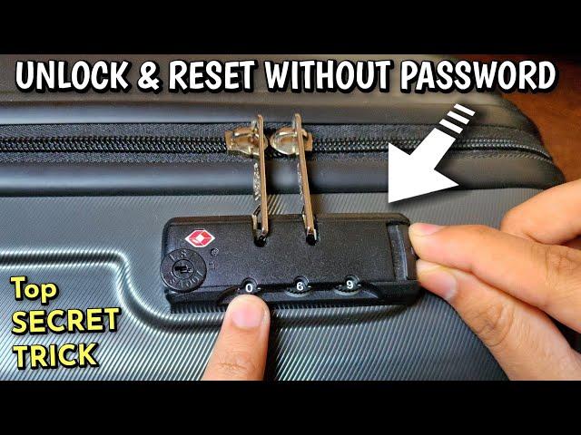 How to reset suitcase lock,luggage,Trolley, Safari,American Tourister, VIP,  Sky Bags, Samsonite - YouTube