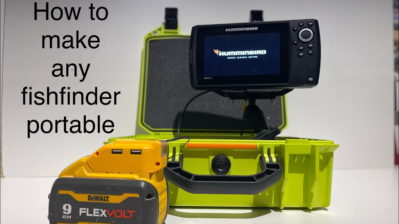 How to make any fish finder portable #fishing 