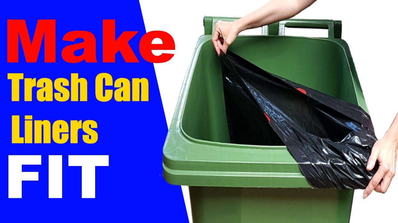 Make Smaller Trash bags fit Your Large trash bin