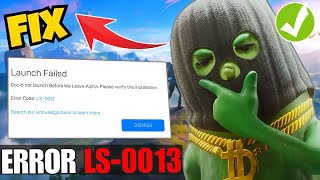 Fix Epic games launcher error code LS 0013 Fortnite GTA V
