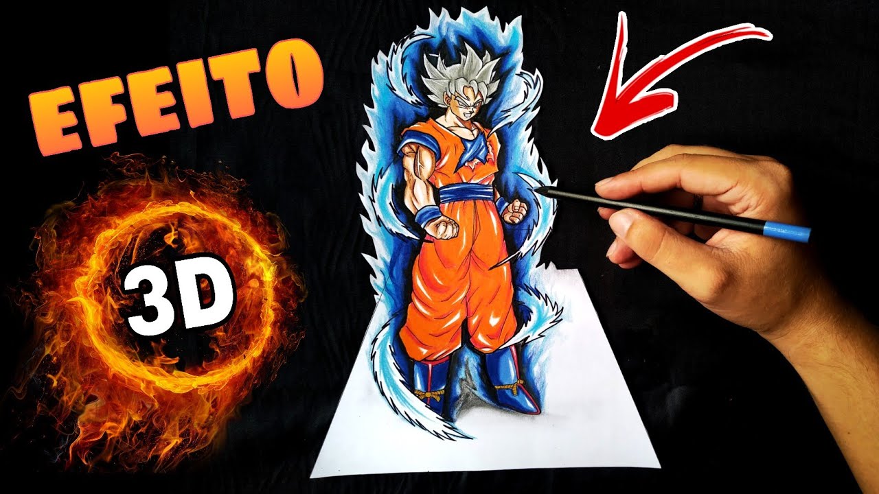 ✍️Desenhando#3 Goku instinto superior🥵 Qual personagem vc