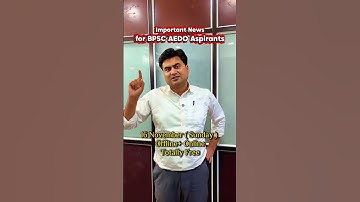 Important News for BPSE Aspirants 📢#sdm #sdmrahulsinha #bpsc #upsc #shorts