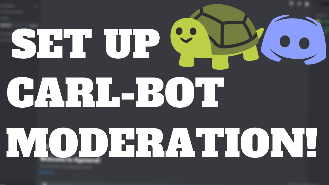 How To Setup Carl-Bot Moderation