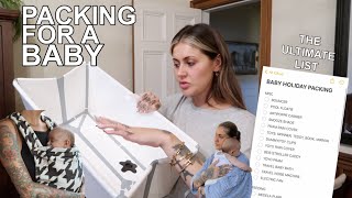 HOLIDAY PACKING FOR A BABY - IN-DEPTH WITH LISTS | JAMIE GENEVIEVE