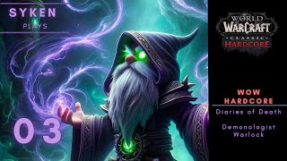 #03 WOW Classic Hardcore Demo Warlock (Death = Delete), Stitches Server