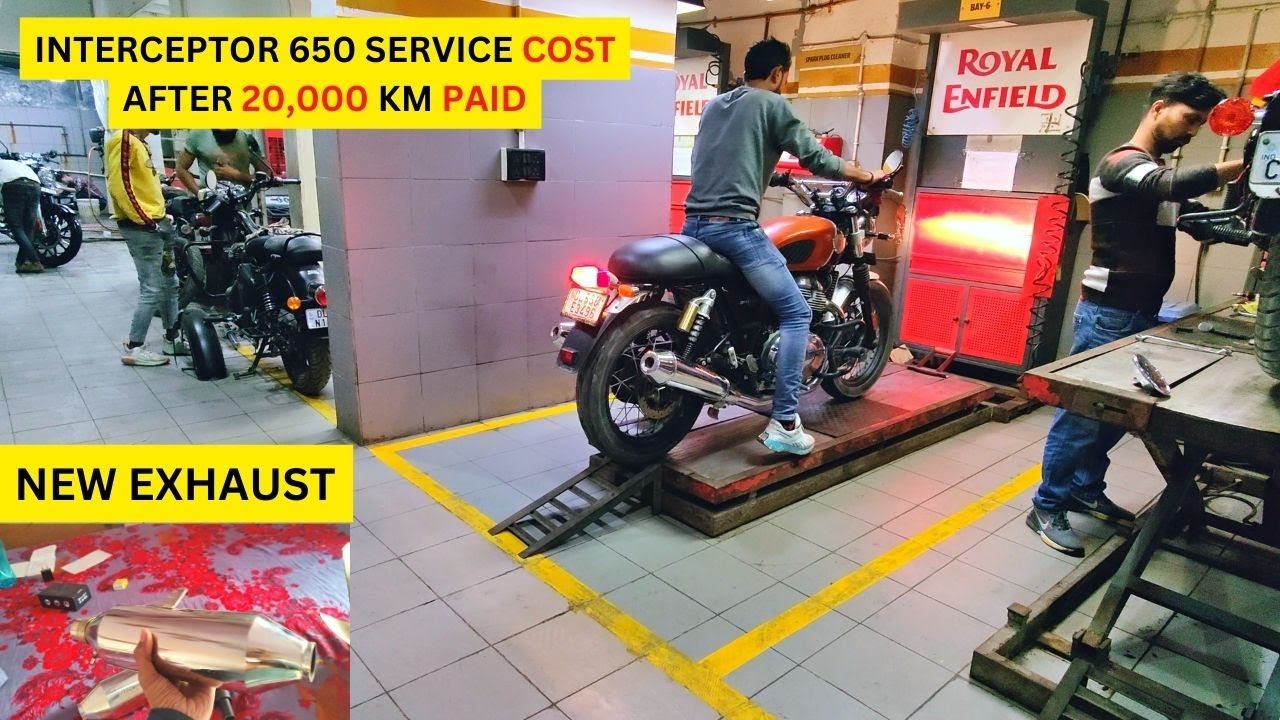 Royel Enfield Interceptor 650 Service Cost After 20,000 km 😨