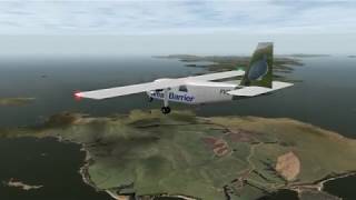X-Plane 9 | Auckland to Great Barrier Island | Great Barrier Airlines BN-2 Islander screenshot 4