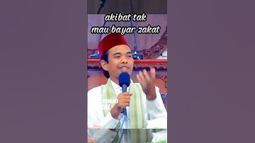 ANCAMAN bagi yang tak mau bayar zakat | Ustadz Abdul Somad Lc Ma | UAS