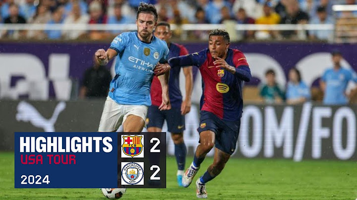 HIGHLIGHTS | BARCELONA  2 (4) - 2 (1) MAN CITY | PENALTY SHOOTOUT | USA TOUR 2024