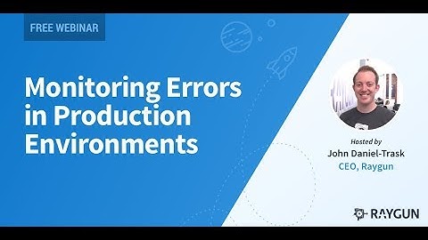 Error Tracking: Monitoring Errors In Production Environments