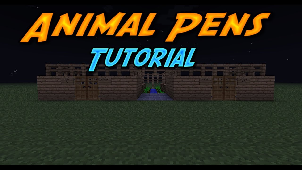 Minecraft Episode 7 Animal Pens YouTube