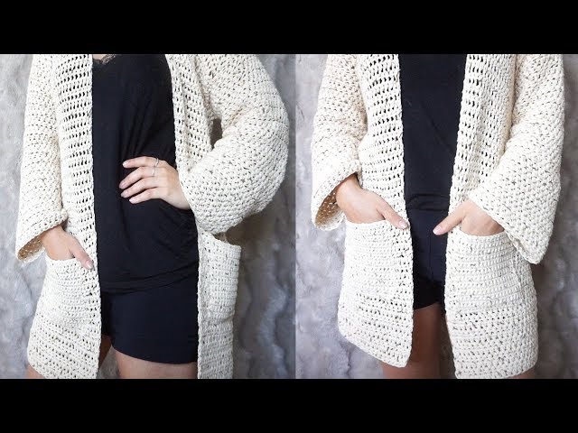 EASY SUMMER CROCHET CARDIGAN | CJ Design ♡ - YouTube