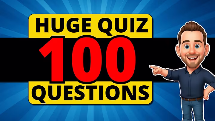 MASSIVE Trivia Quiz! 🏆 100 General Knowledge Questions Pub Quiz