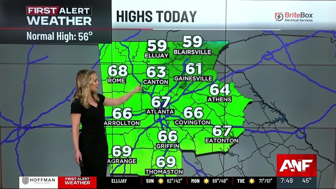 First Alert Forecast: Another nice day today, 70s on the way this week ...