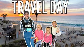 Packing and Traveling with 4 Kids ✈ | Our Travel Day to Los Cabos Mexico!