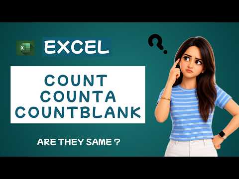 Most People Confuse These 3 Excel Functions! | COUNT vs COUNTA vs COUNTBLANK