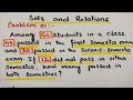 Problem 1 on sets and Relations- Discrete Mathematics