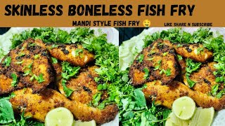 Skinless Boneless Full Fish Fry/very tasty  mouth watering in my style subscribe