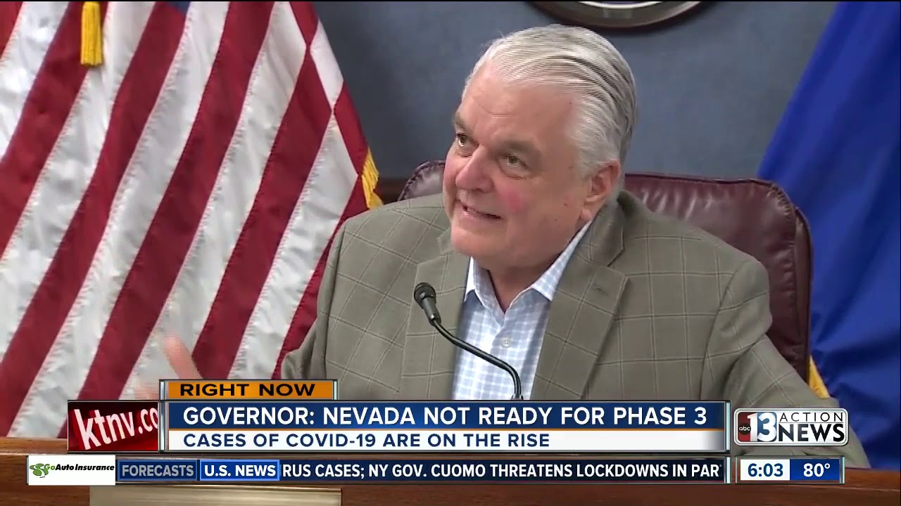 Gov Sisolak We Are Not In A Post Covid Time Explains Why We Will Stay In Phase 2 Youtube