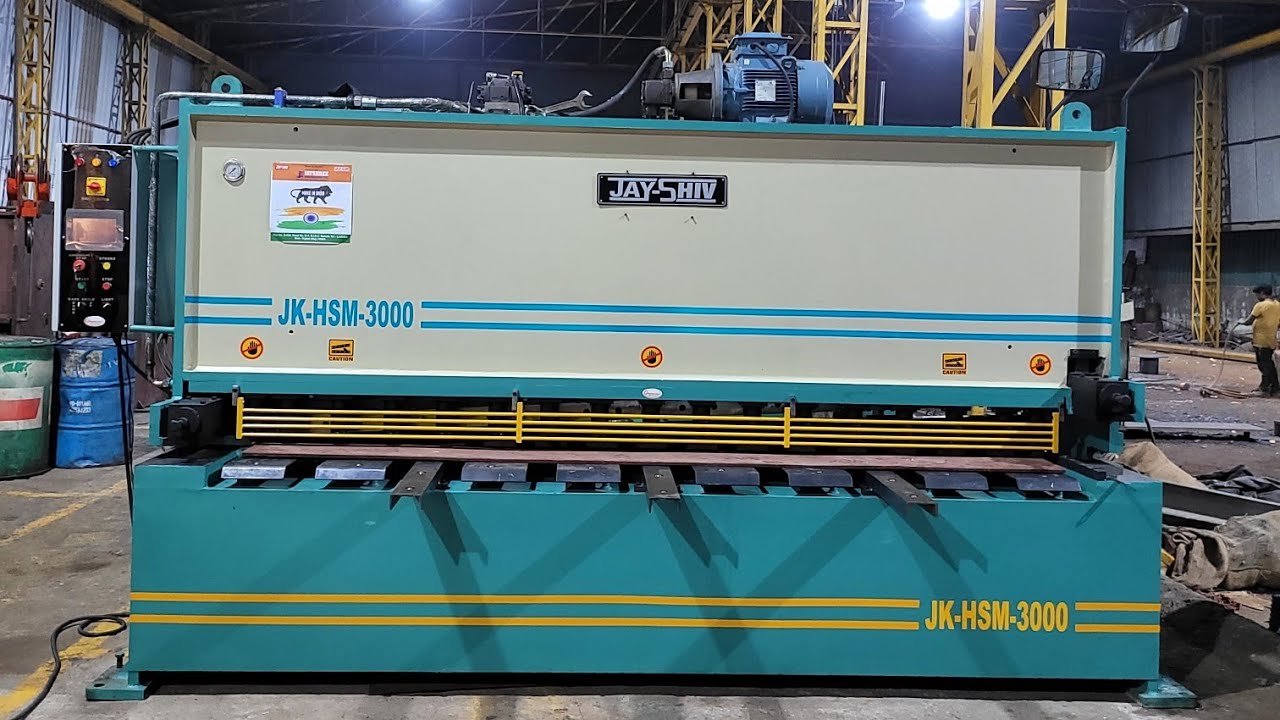HYDRAULIC SHEARING MACHINE 3000 x 13 mm@jayshreeengneeringcompany - YouTube