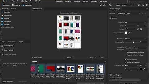 Creating A Contact Sheet in Adobe Bridge CC