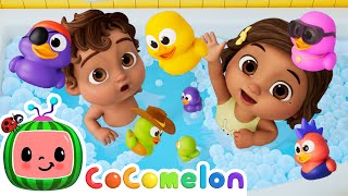 rubber duckie bath time song cocomelon nursery rhymes kids
