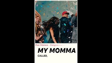 Thumbnail of Congratulations - Post Malone ft. Quavo Whatsapp Status