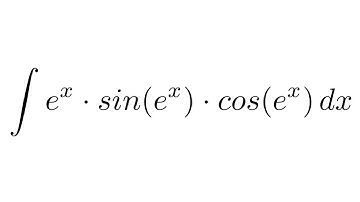 Integral of (e^x)*sin(e^x)*cos(e^x) (substitution)