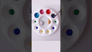 🎨 silver vs Gold color mixing #satisfying #painting #shorts