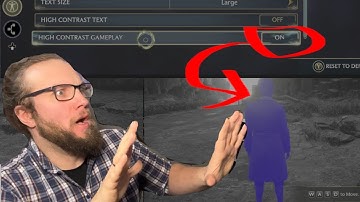 THIS SETTING TURNS YOUR HOGWARTS LEGACY CHARACTER BLUE - Blue Character Fix (High Contrast Gameplay)