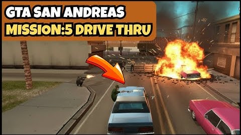  GTA SanAndreas Mission 5 DRIVE THRU Food Trip Turns Into Deadly Shootout Full Mobile Gameplay 1080p
