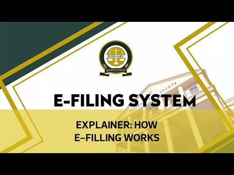 Explainer: How e-filing works