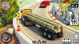 log transport🚛truck driving game || Log Transporter Truck Driving || mobile Android gaming screenshot 4